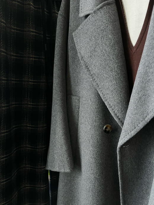 【神仙版型】噢蜜ooomeooo大翻领羊绒混纺手工大衣 商品图11