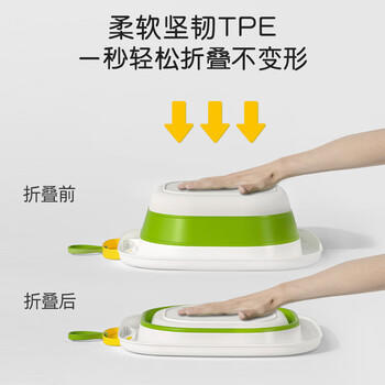 世纪宝贝（babyhood）婴儿洗脸盆 儿童新生儿洗屁股洗脚盆宝宝专用可折叠小盆 两个装 商品图4