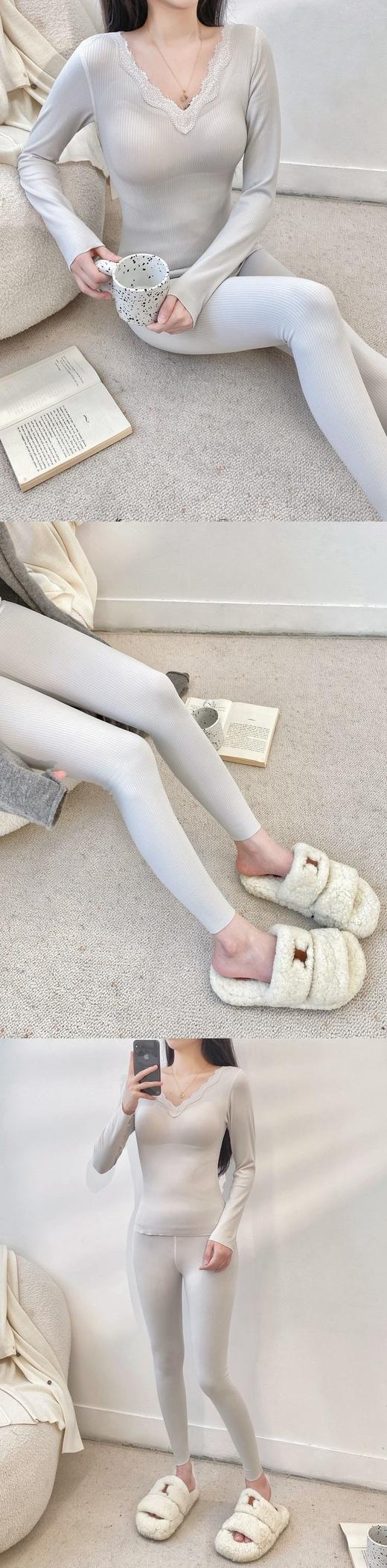 男女款！【蓓米莉Bimilie保暖套装/背心】保暖黑科技·触感一级棒！拥有自发热功能的貂绒+德绒 ✅黑科技速热聚暖，紧贴肌肤太好穿啦 ✅既能时尚外穿，又能舒适内搭~轻暖不臃肿 商品图14