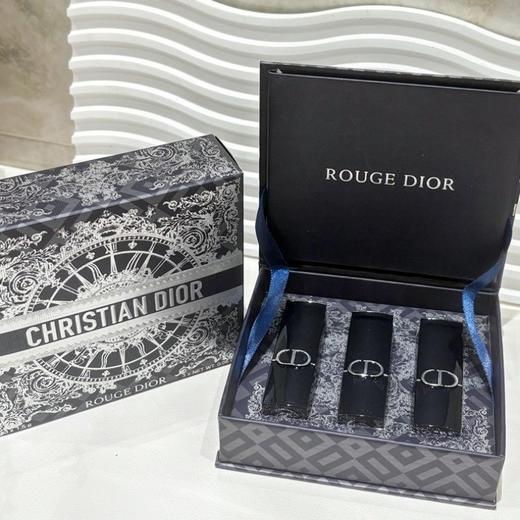 DIOR迪奥 烈艳蓝金唇膏口红小样三件套1.5g*3#720本命#688瑰色柔纱#756欧根纱 香港直邮 商品图4