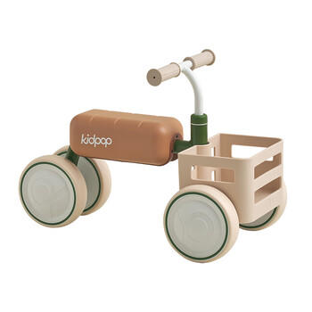 kidpop儿童平衡车1-3岁宝宝滑步车四轮滑行车学步车玩具周岁礼物 森林绿 商品图0