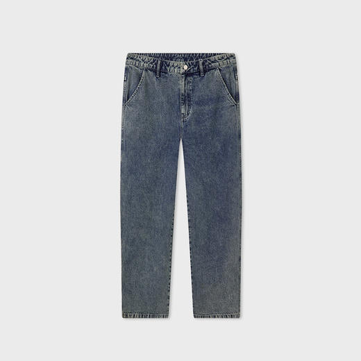 MODE COMMUTER | MC秋季宽松阔腿水洗牛仔长裤牛仔裤MCE105T05C 商品图4