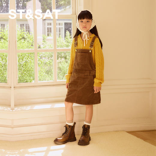 【童鞋】星期六英伦学院风女童马丁靴SSC3196L4P 商品图4