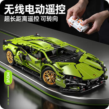 星涯优品儿童玩具兼容乐高积木汽车拼装赛车兰博基尼男孩6-12岁生日礼物 商品图6