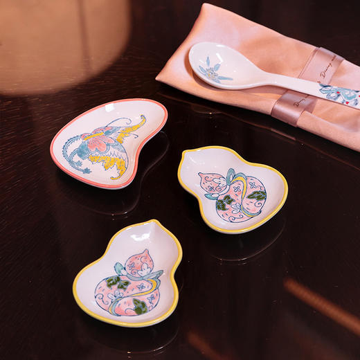 【宫里餐具】 花繁锦色 陶瓷餐具套装 2人套装/4人套装 商品图3