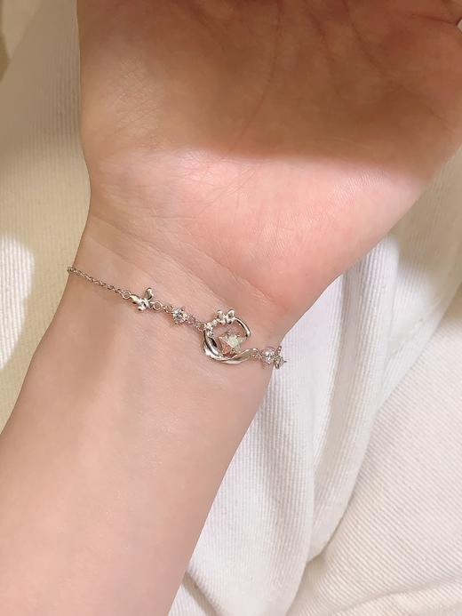 卡蒂罗KADER 羽化成蝶手链 925银梦幻浪漫甜美女友小众轻奢浪漫高级拼接链 璀璨闪耀吸睛百搭 商品图3