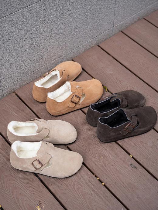 ³ 【加绒勃肯鞋】半拖/全包加毛博肯 牛皮鞋面 羊皮毛一体内里 一脚蹬 BTPJ-22047-1/BTPJ-22047-3 35-44码 XN03-CRMM-BTNX 商品图0