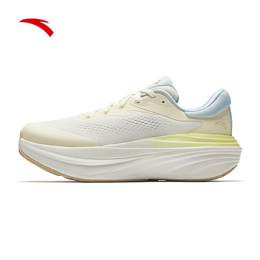 安踏旅步2S丨跑步鞋女PG7缓震回弹运动鞋女耐磨舒适运动鞋子112535545 象牙白/微蛋白/水天蓝-3 商品图5