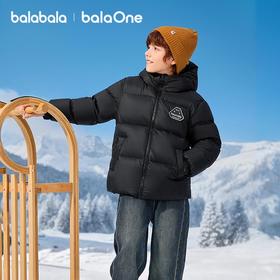 巴拉巴拉balaOne童装儿童羽绒服男童女童2025年冬季保暖三防外套