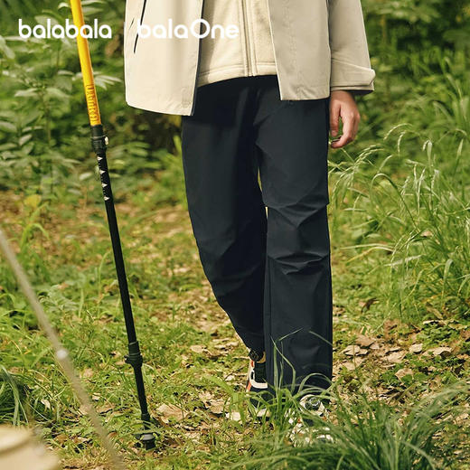 巴拉巴拉balaOne童装儿童宽松裤子男女童2025秋新款防泼水萝卜裤 商品图0
