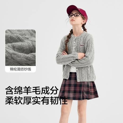 【商场同款】巴拉巴拉童装儿童针织开衫女童2025新款春秋装毛衫潮 商品图3