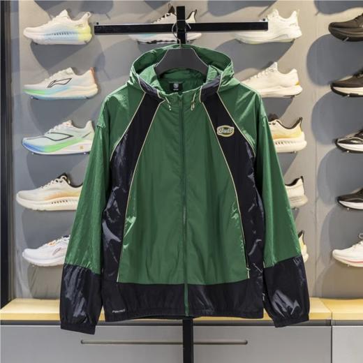 李宁男子2025春秋休闲连帽运动夹克外套AFDV329-3 商品图0