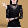 KQL 405H3337蕾丝打底衫时髦时尚洋气遮肚显瘦上衣 商品缩略图1