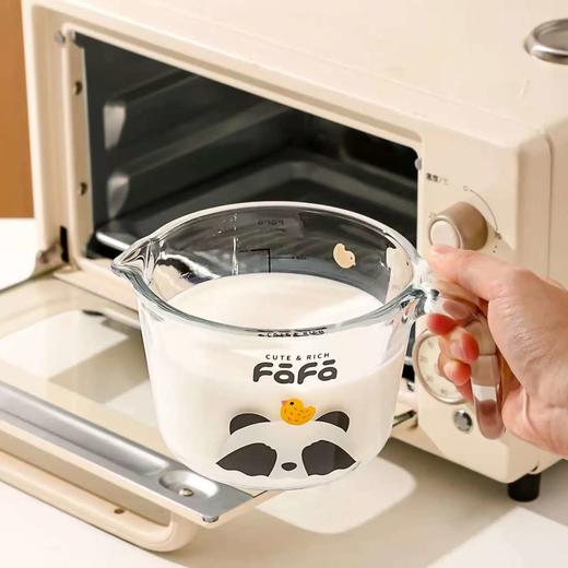 4楼Eubelle欧蓓 川岛屋熊猫玻璃量杯500ml 带刻度厨房用食品级 耐高温烘焙专用 活动价：26元 商品图1