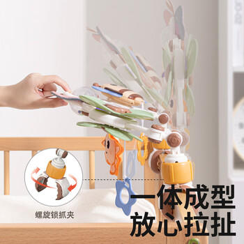皇儿新生婴儿音乐悬挂床铃宝宝益智安抚床头旋转摇铃挂件吊挂早教玩具 商品图2