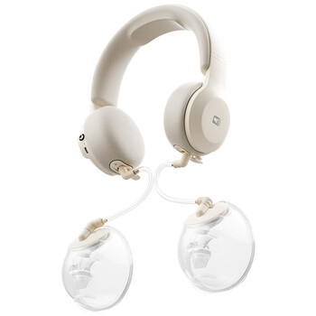 小白熊吸奶器免手扶电动全自动热敷便携挂脖式双边挤奶器大吸力3058 商品图2