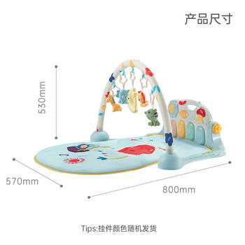贝恩施婴儿健身架0-6个月宝宝脚踏钢琴玩具0-1岁新生儿礼盒满月见面礼物 商品图3