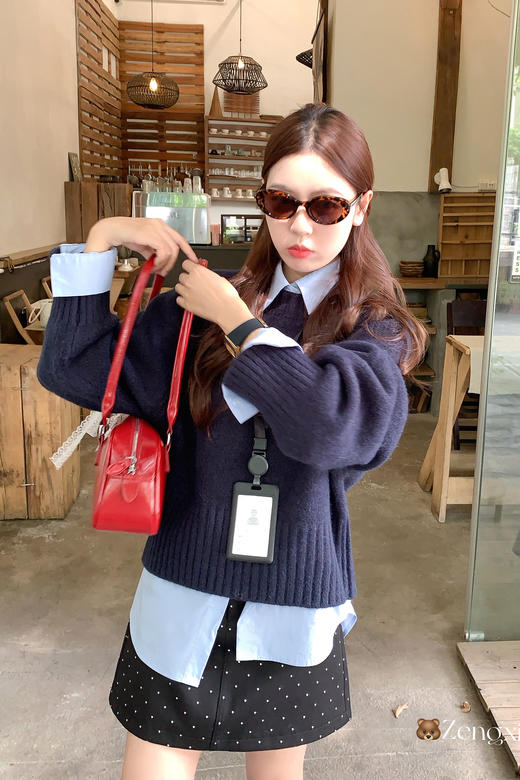 <曾小咸推荐>3.2现货秒杀！微信超特价！韩版2色宽松慵懒风毛衣 日常159.99 立减70 秒杀89.99！ 商品图5