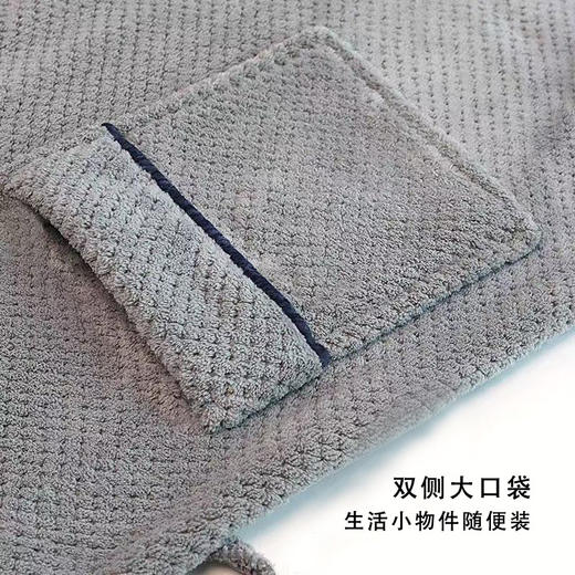 秋冬季浴袍 男女珊瑚绒加厚睡衣 情侣加长款大码浴衣 舒适睡袍保暖晨袍 商品图1