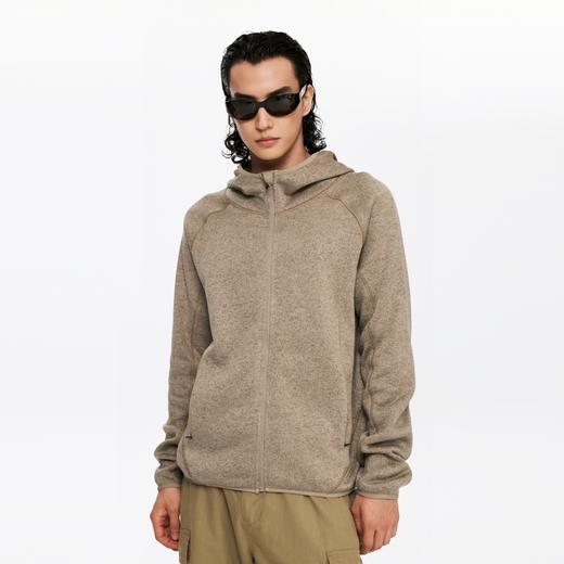 oneup抓绒连帽宽松拉链外套 商品图3