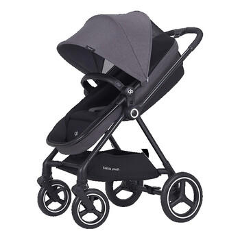 好孩子（gb）天鹅青春版双向轻便高景观婴儿推车可坐可躺遛娃车 商品图4