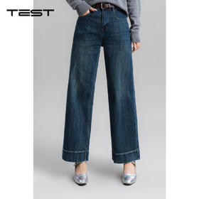 冬上新高腰显瘦复古时尚穿搭必备牛仔裤3254012