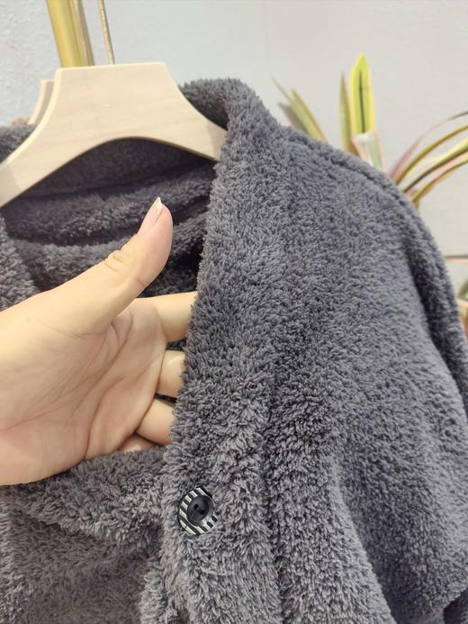 【YW】无忧购“清仓特价”男士半边绒纯色简约家居服保暖睡衣套装（截单后3-5天发货) 商品图6