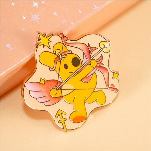 团团星座系列金属徽章 商品图0