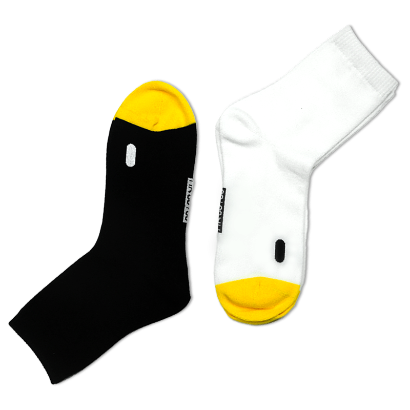 怪奇鹅长袜黑白套组