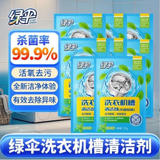 绿伞洗衣机槽清洗剂薄荷香杀菌除螨去污家用滚筒波轮清洁剂 商品图4