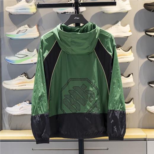 李宁男子2025春秋休闲连帽运动夹克外套AFDV329-3 商品图2