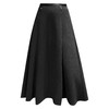 QYM M268-Y毛呢半身裙高腰A字裙厚款大摆长裙 商品缩略图4