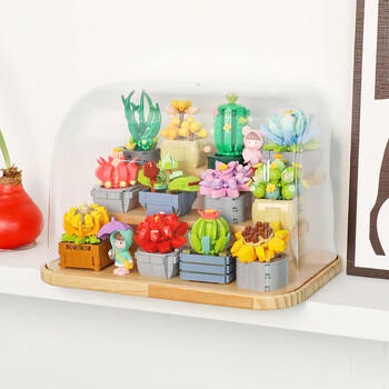 费米（Femibox）兼容乐高儿童拼装积木玩具花男女孩新年礼物生日多肉-肉锥S2281 商品图5