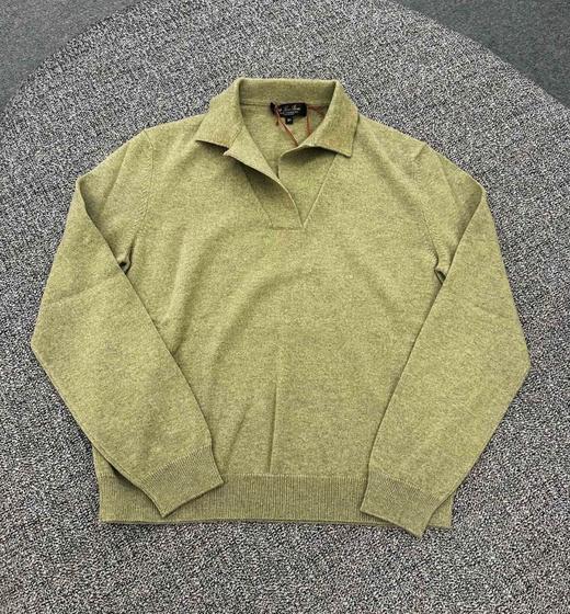 女款polo领长袖针织毛衣015 商品图0