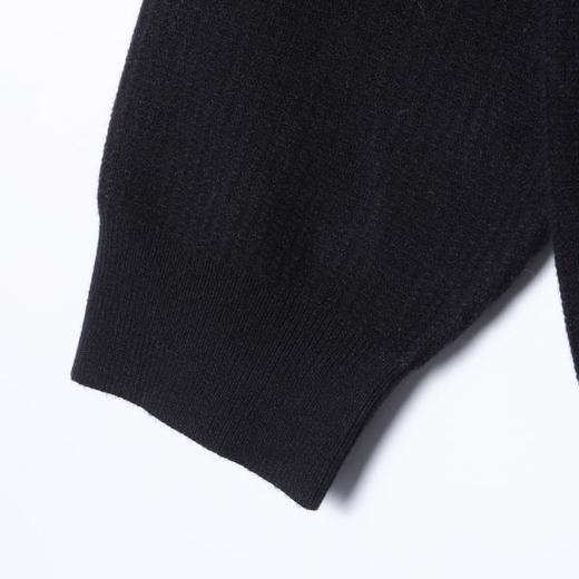 259626SDSA秋冬新款痞帅男装潮牌纯色半拉链翻领毛衣简约休闲套头上衣 商品图4