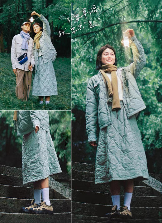 牛~！裸499+！户外防泼水~！工装夹棉抑菌轻量半身裙 商品图0