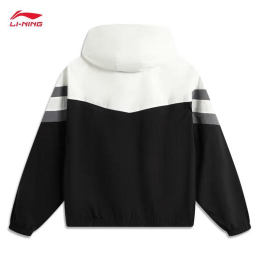 李宁男子2025春秋休闲连帽运动夹克外套AFDV701-6 商品图3