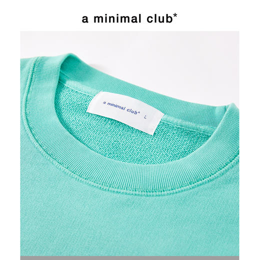a minimal club吊染100%棉印花圆领卫衣水洗渐变秋季上新AM59ST04 商品图1