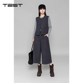 冬上新通勤穿搭高级感气质轻松慵懒套装裤4254010