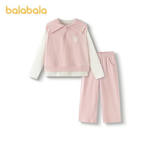 【商场同款】巴拉巴拉女童套装儿童长袖3件套2025新款秋洋气休闲 商品图4