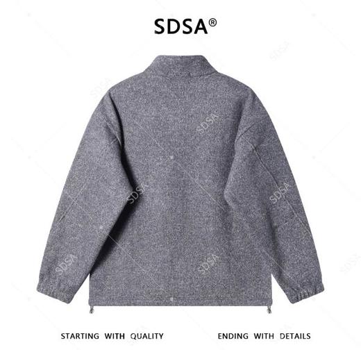 52028SDSA秋冬新款痞帅男装领口鸡眼拉链设计立领卫衣下摆松紧百搭休闲 商品图5