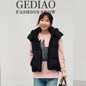 女式无袖轻薄羽绒马甲1028基地直邮