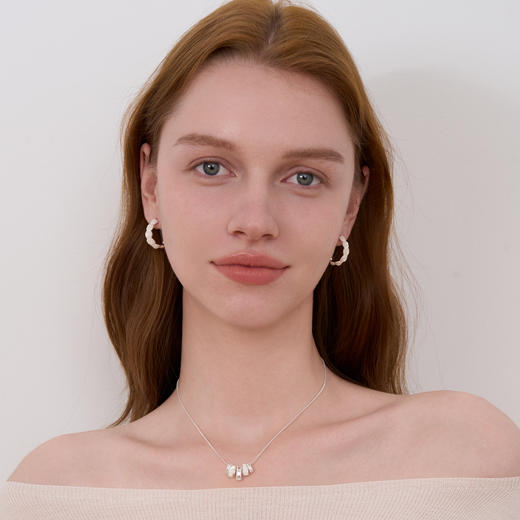 ARSIS｜流光系列 珠光耳圈 商品图2