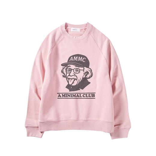 a minimal club做旧水洗450克重毛圈印花卫衣圆领100%棉AM59ST19 商品图6