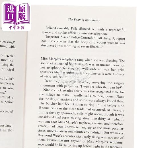 预售 【中商原版】阿加莎系列 藏书室女尸之谜 马普尔小姐 英文原版 Agatha Christie Miss Marple The Body in the Library 商品图2