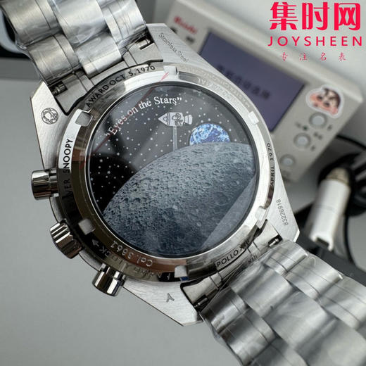 欧米茄 N1超霸系列310.32.42.50.02.001 N1超霸史努比 史努比奖 50周年纪念款 史努比三代 三珠带 男士腕表 背面飞船会动！ 商品图8