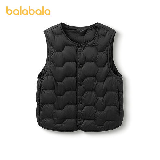 【商场同款】巴拉巴拉儿童轻薄羽绒马甲男女童上衣新款2025冬三防 商品图4