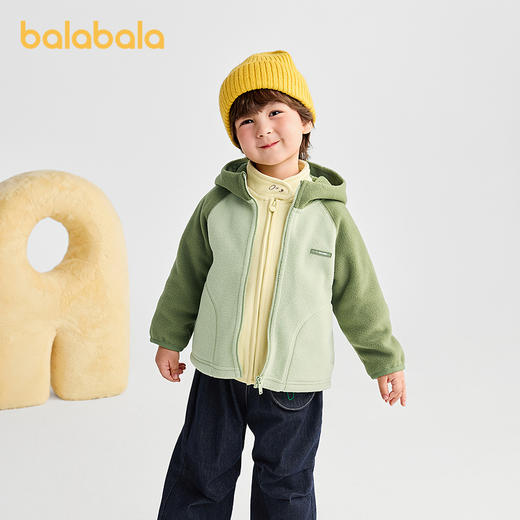 【商场同款】巴拉巴拉儿童外套女童男童上衣新款2025冬摇粒绒保暖 商品图2