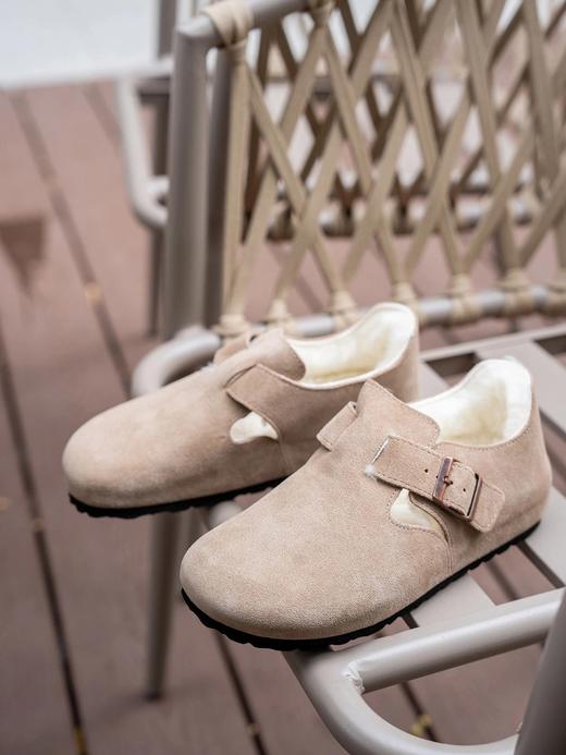 ³ 【加绒勃肯鞋】半拖/全包加毛博肯 牛皮鞋面 羊皮毛一体内里 一脚蹬 BTPJ-22047-1/BTPJ-22047-3 35-44码 XN03-CRMM-BTNX 商品图6