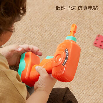 贝恩施儿童玩具男孩动手组装拆拼装电钻工具箱拧螺丝拼搭工具台 商品图1